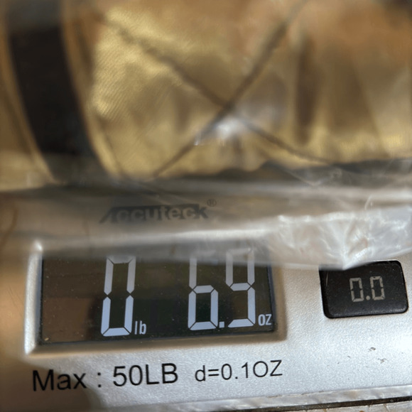 VTG Bonnie Boynton Full Zip Collared Quilted Metallic Retro Cropped Vest Gold XL - Picture 8 of 8